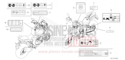 CAUTION LABEL CB1000GTT de 2026